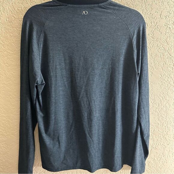 Anderson Ord Performance Apparel Blue Zip Up Athletic Pullover Size Medium - Picture 4 of 9